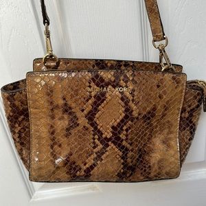 Michael Kors Snakeskin Satchel Bag